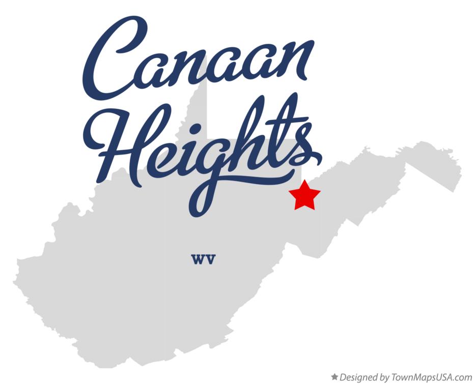 Map of Canaan Heights West Virginia WV