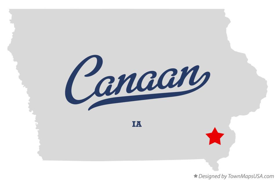 Map of Canaan Iowa IA