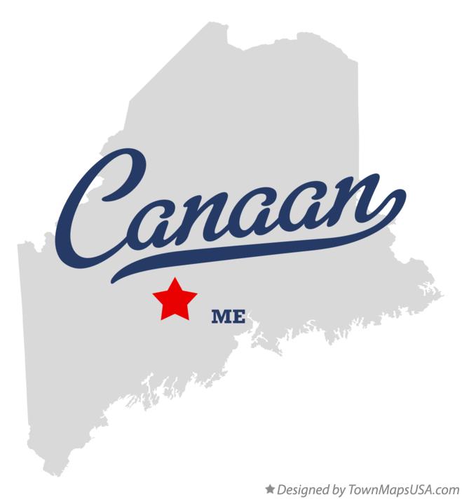 Map of Canaan Maine ME