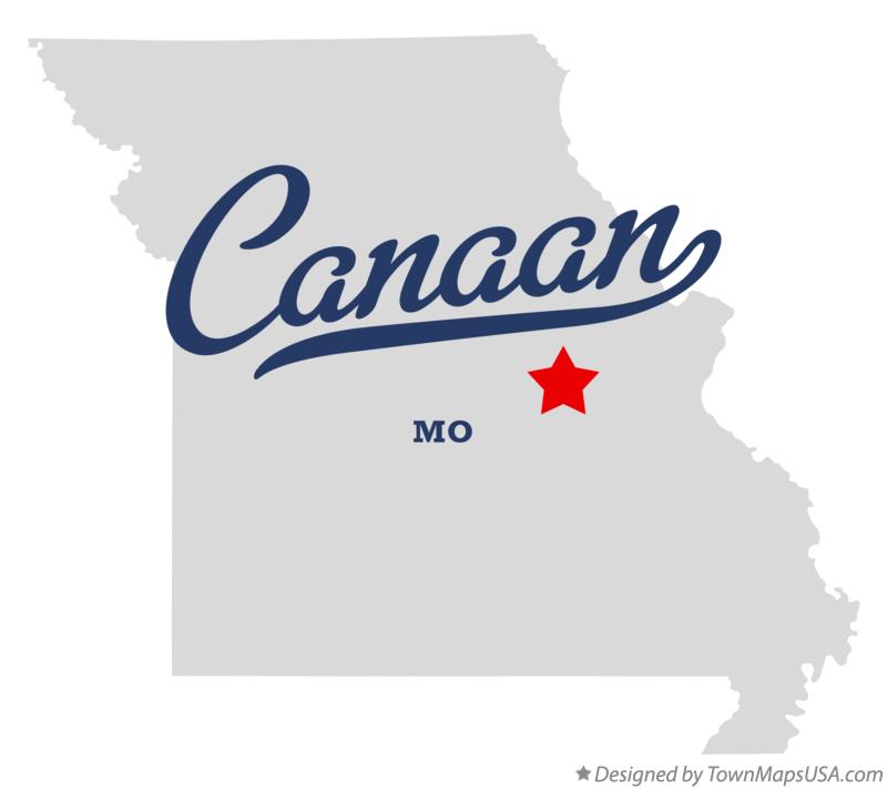 Map of Canaan Missouri MO