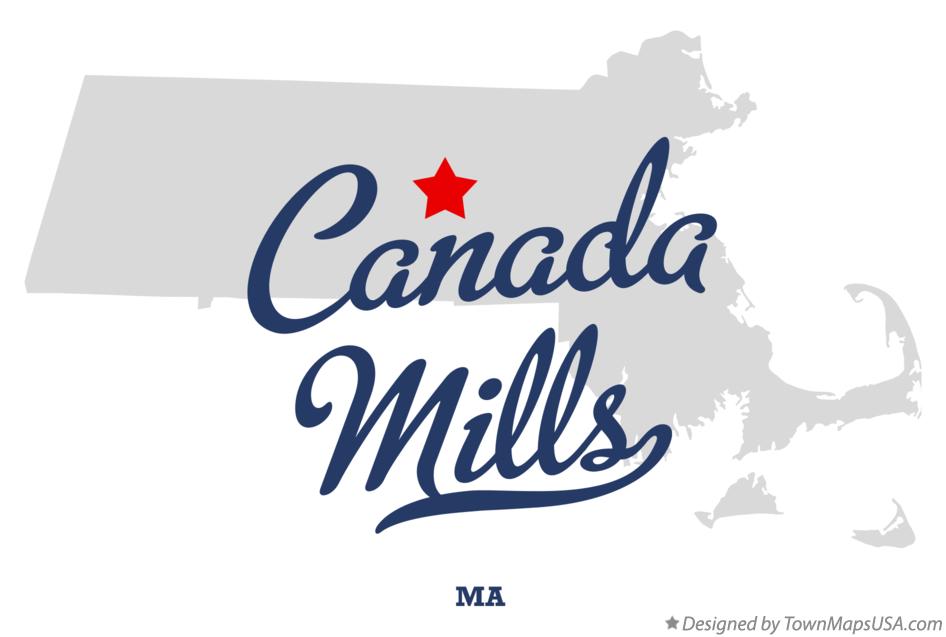 Map of Canada Mills Massachusetts MA