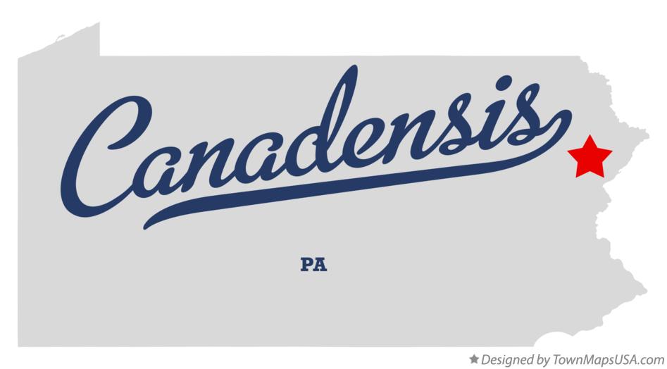 Map of Canadensis Pennsylvania PA
