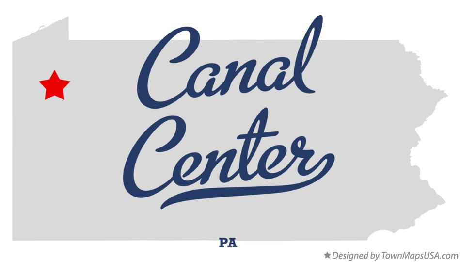 Map of Canal Center Pennsylvania PA