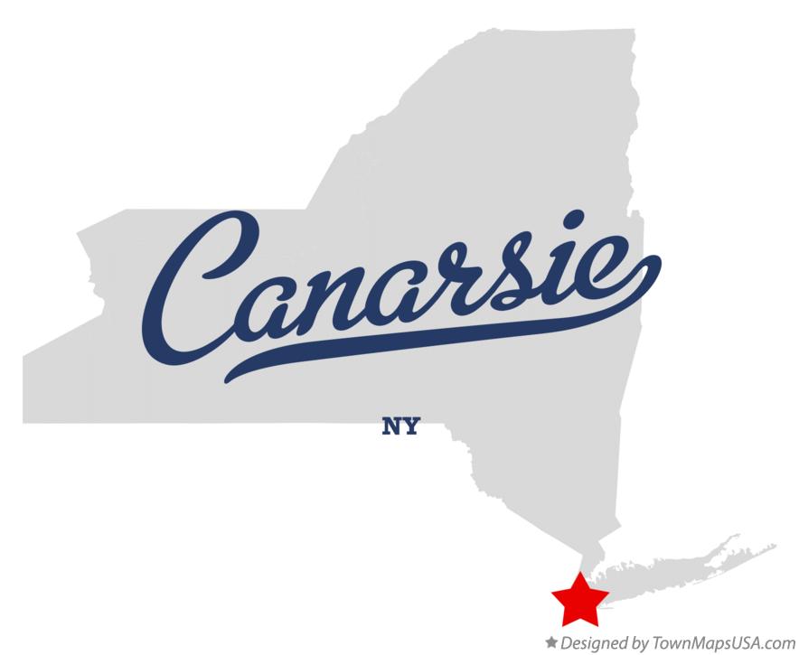 Map of Canarsie New York NY