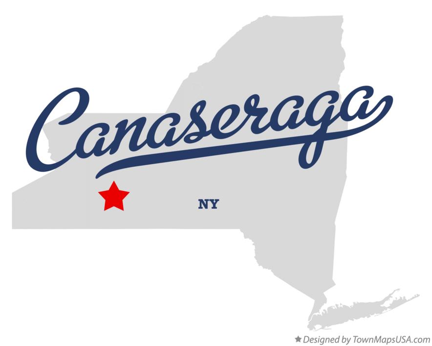 Map of Canaseraga New York NY