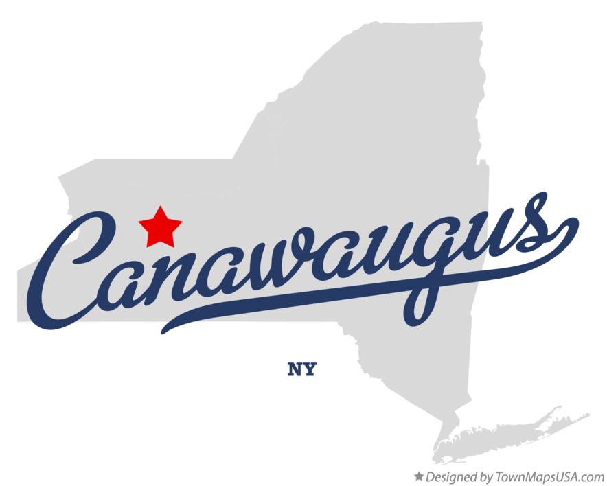 Map of Canawaugus New York NY