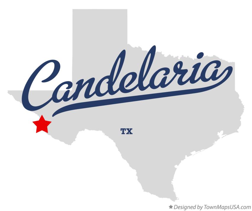 Map of Candelaria Texas TX