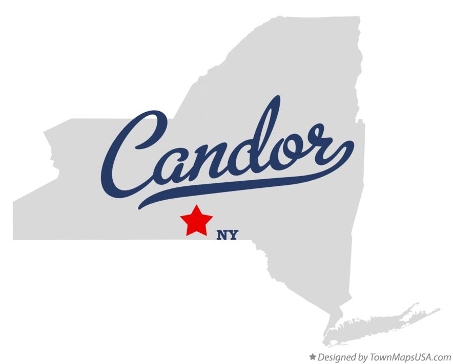 Map of Candor New York NY