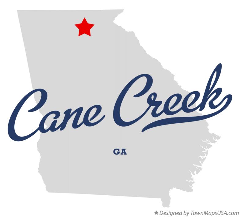 Map of Cane Creek Georgia GA