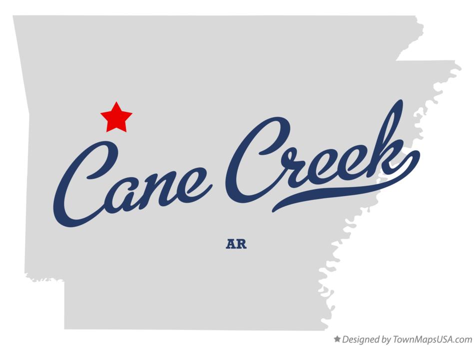 Map of Cane Creek Arkansas AR