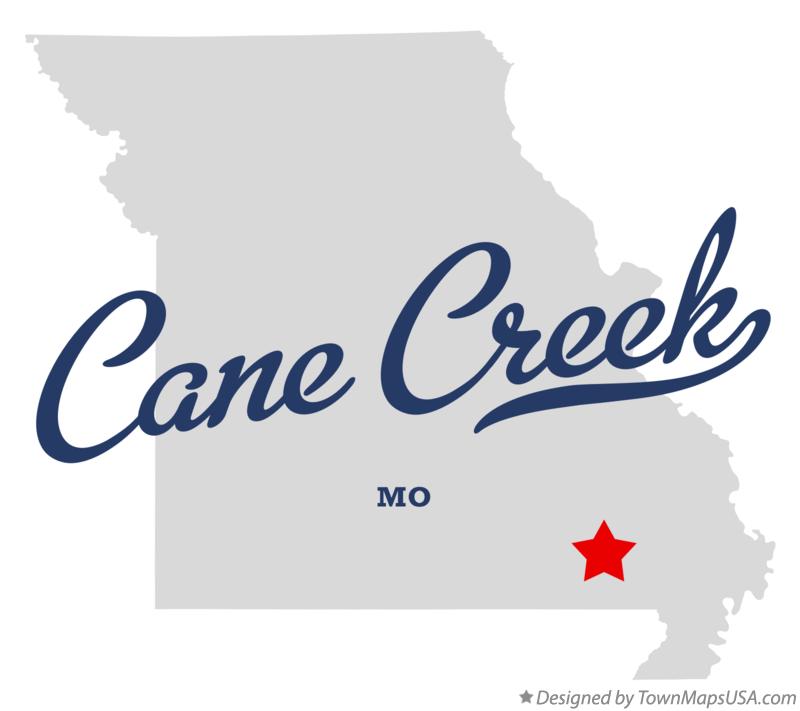 Map of Cane Creek Missouri MO