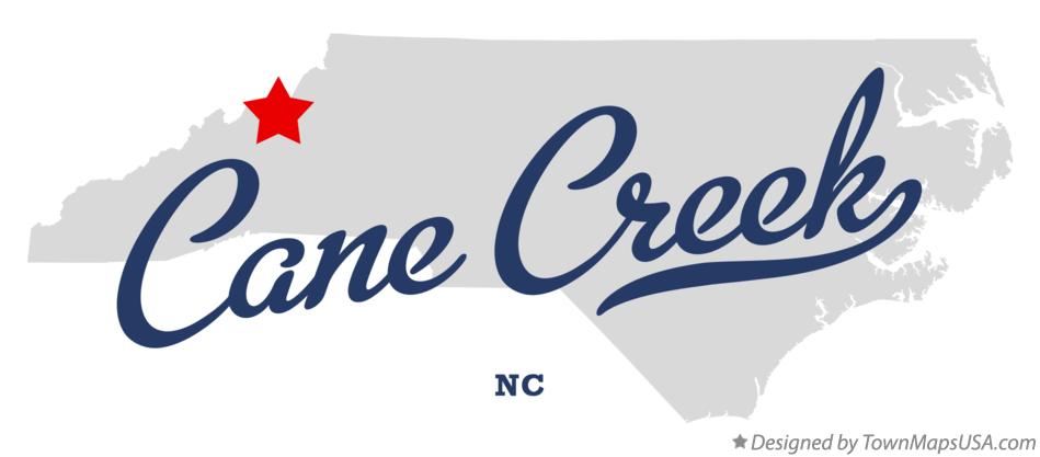 Map of Cane Creek North Carolina NC