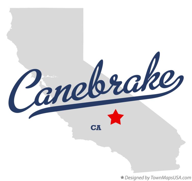 Map of Canebrake California CA