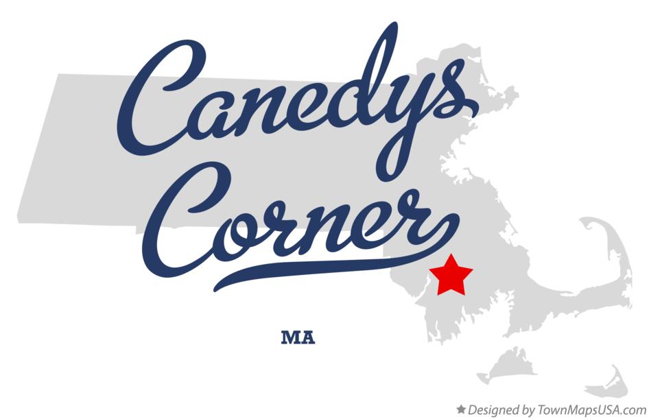 Map of Canedys Corner Massachusetts MA