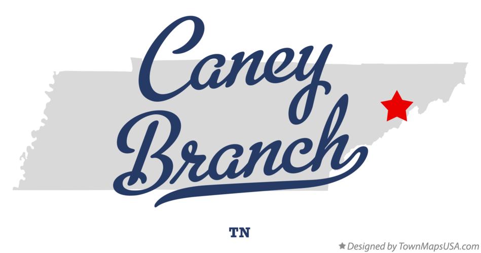 Map of Caney Branch Tennessee TN