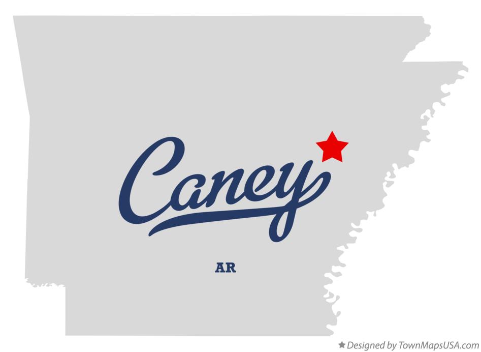Map of Caney Arkansas AR