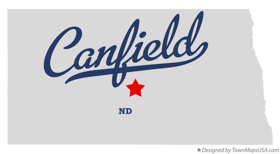 Map of Canfield North Dakota ND