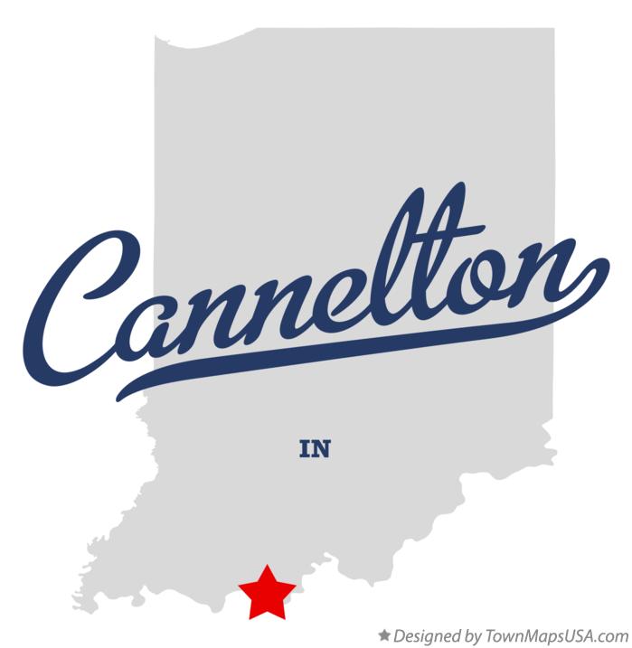Map of Cannelton Indiana IN