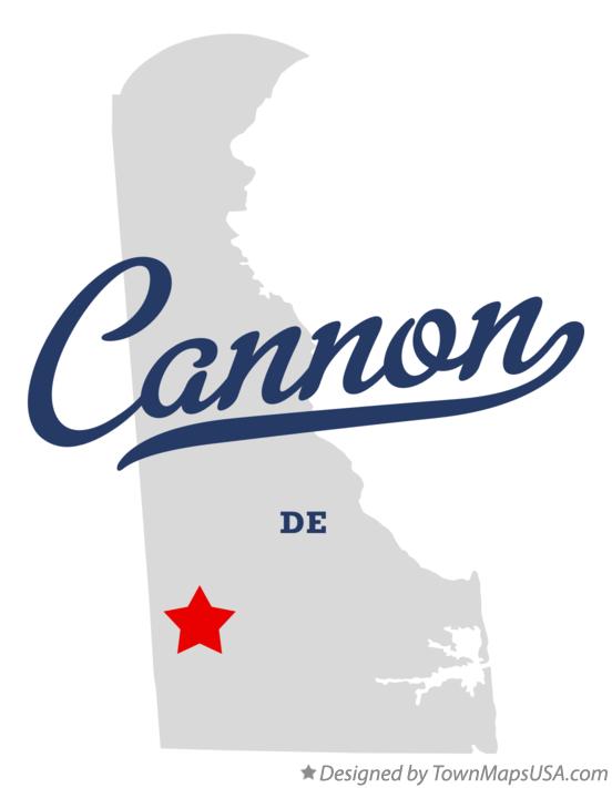 Map of Cannon Delaware DE