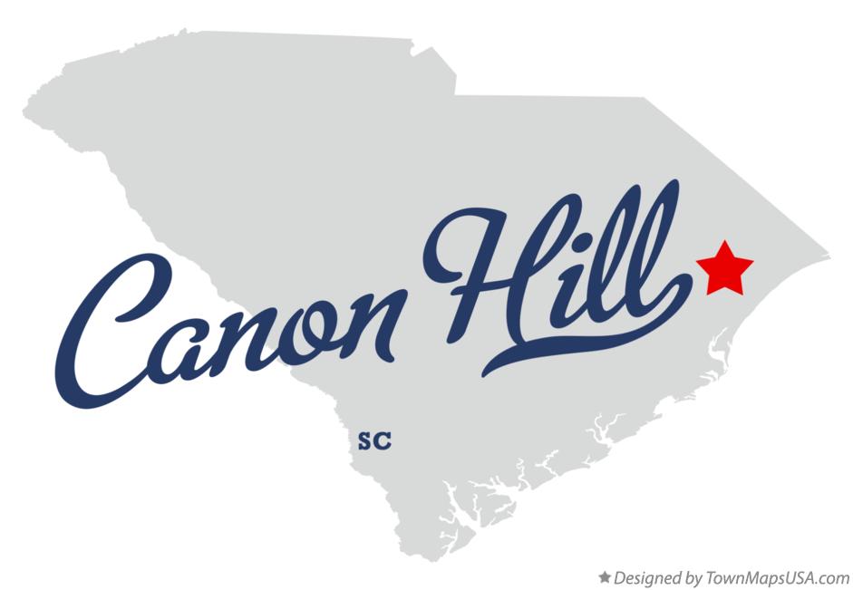Map of Canon Hill South Carolina SC