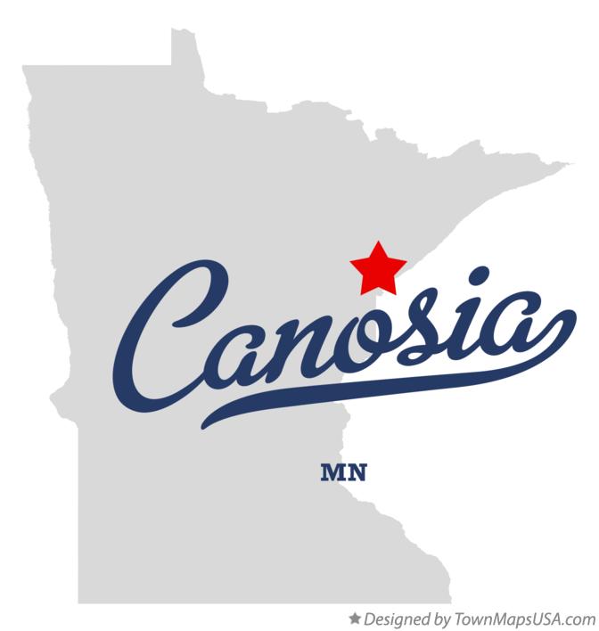 Map of Canosia Minnesota MN