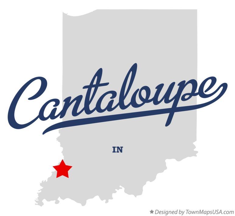 Map of Cantaloupe Indiana IN