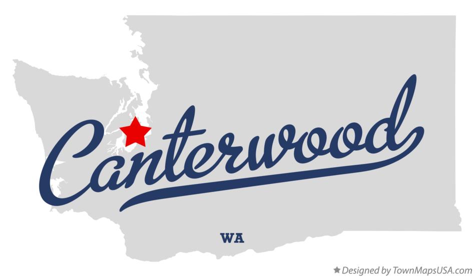 Map of Canterwood Washington WA
