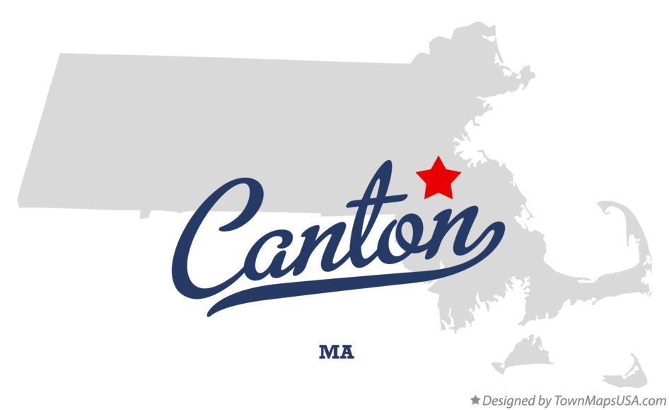 Map of Canton Massachusetts MA