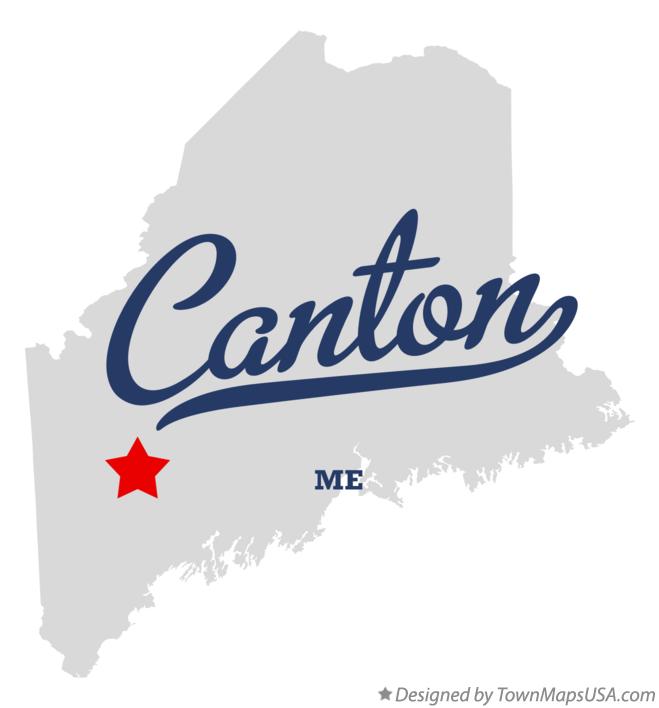 Map of Canton Maine ME