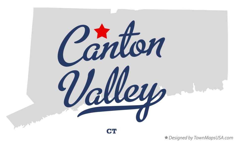 Map of Canton Valley Connecticut CT