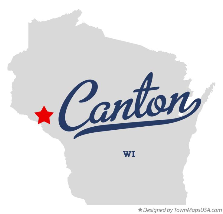 Map of Canton Wisconsin WI