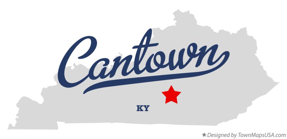 Map of Cantown Kentucky KY