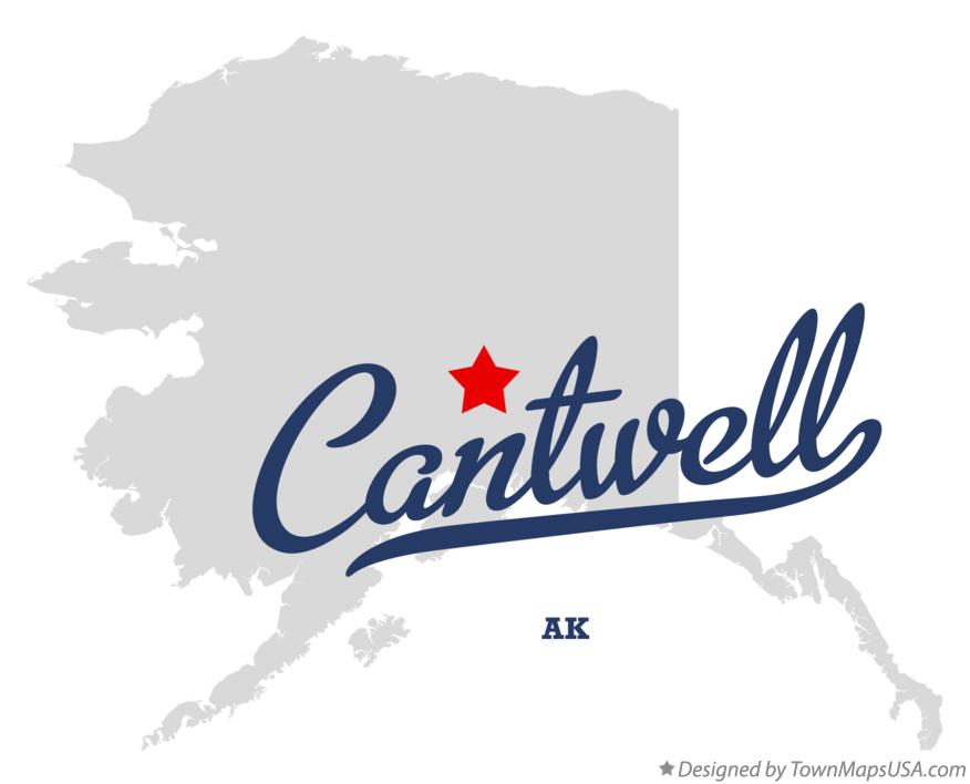 Map of Cantwell Alaska AK