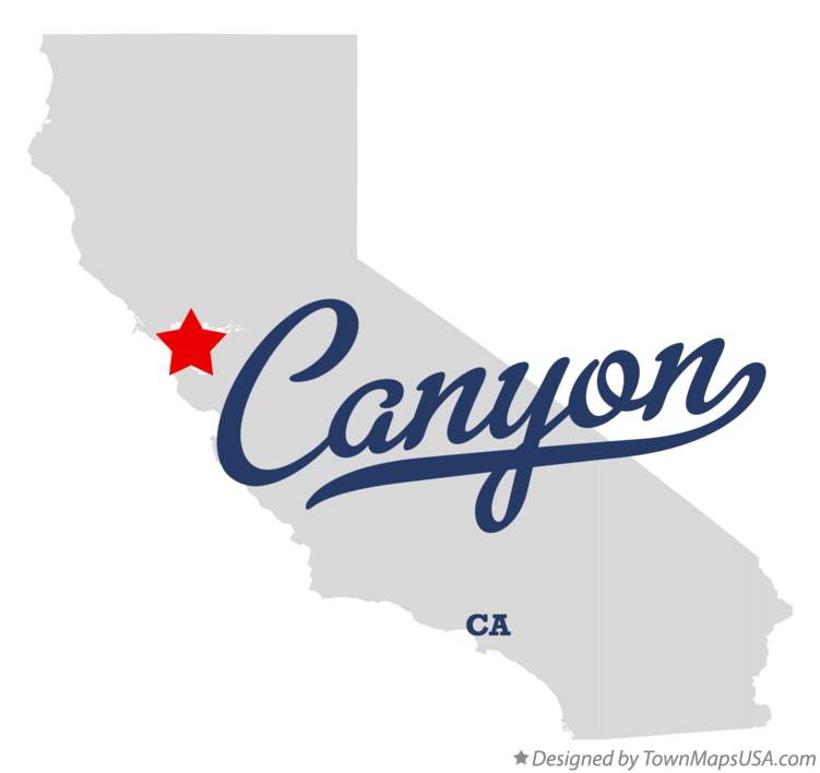 Map of Canyon California CA
