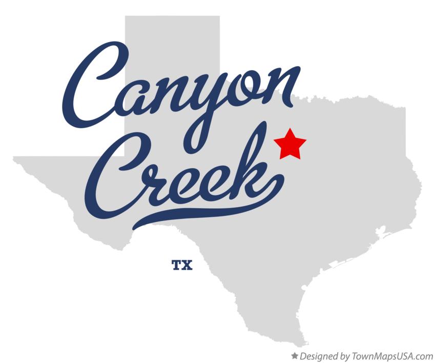 Map of Canyon Creek Texas TX