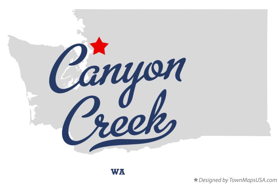 Map of Canyon Creek Washington WA