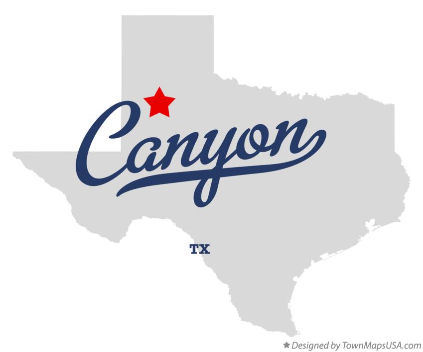Map of Canyon Texas TX