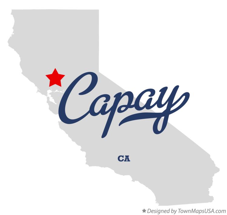 Map of Capay California CA