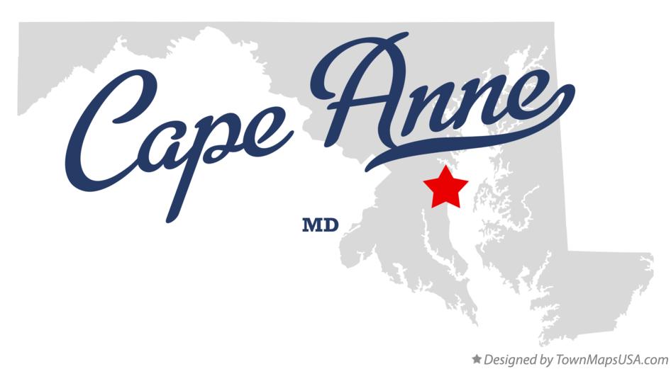 Map of Cape Anne Maryland MD
