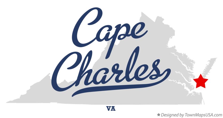 Map of Cape Charles Virginia VA