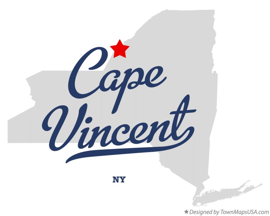 Map of Cape Vincent New York NY