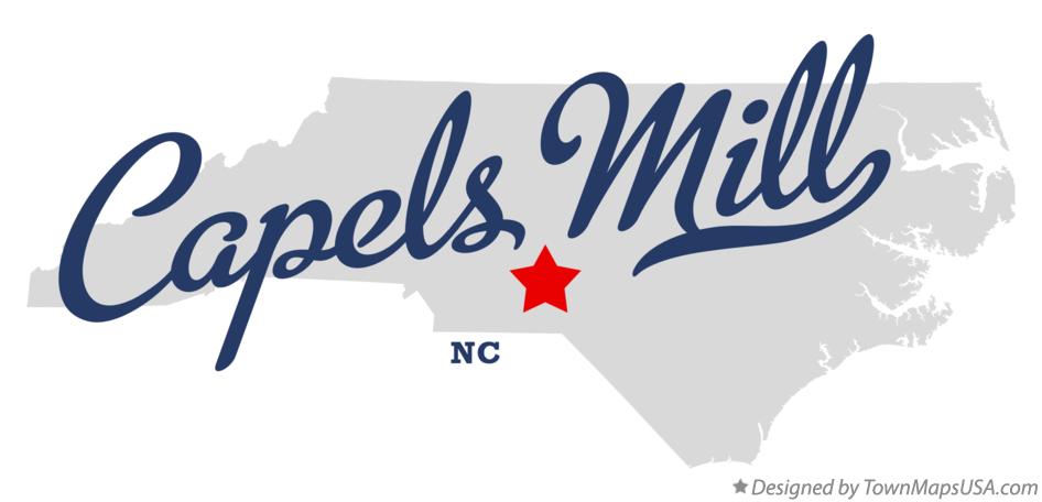 Map of Capels Mill North Carolina NC