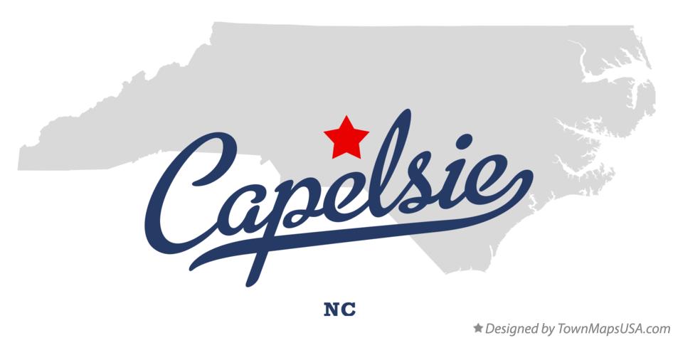 Map of Capelsie North Carolina NC