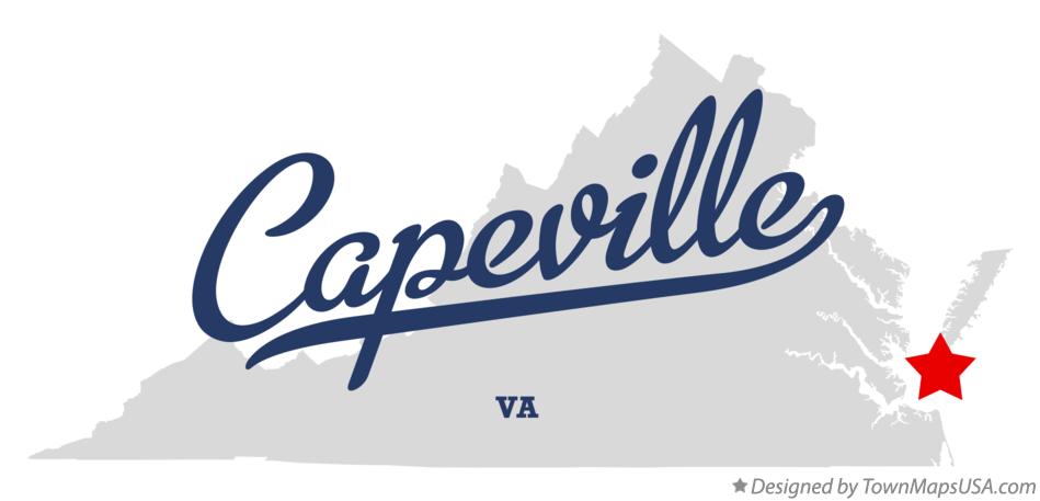 Map of Capeville Virginia VA