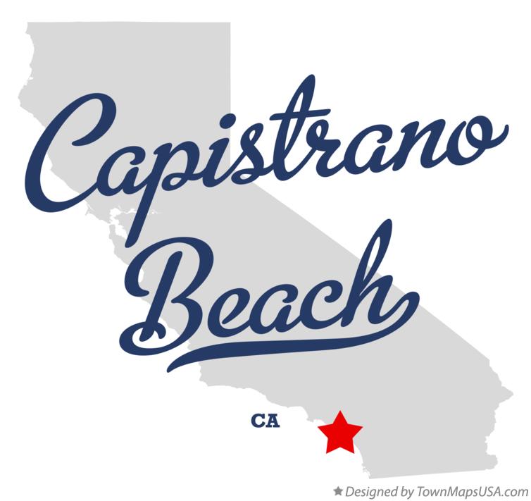 Map of Capistrano Beach California CA