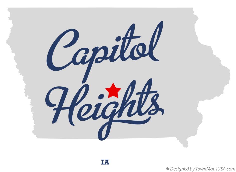 Map of Capitol Heights Iowa IA