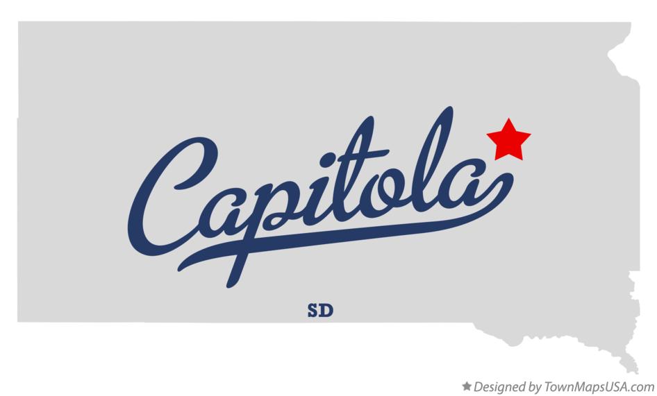 Map of Capitola South Dakota SD
