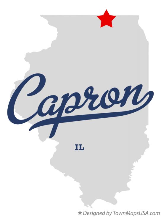 Map of Capron Illinois IL