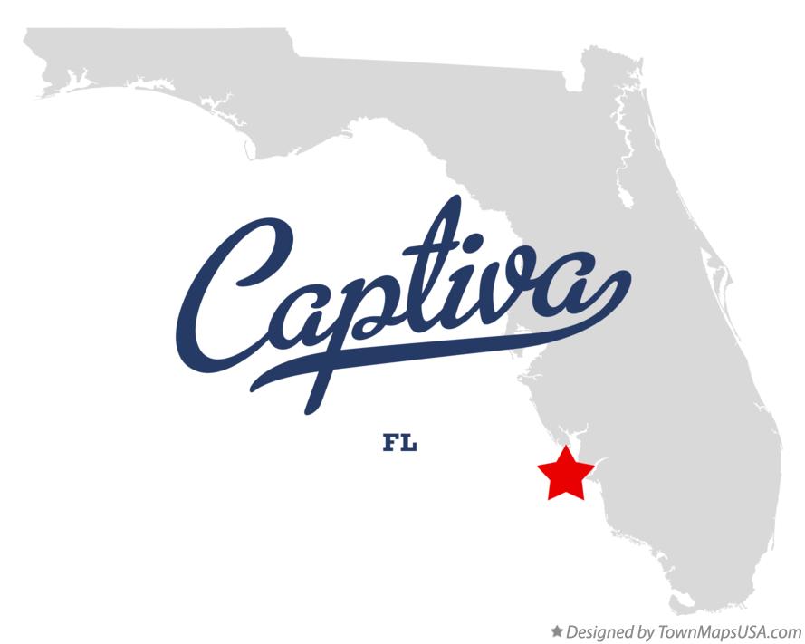Map of Captiva Florida FL