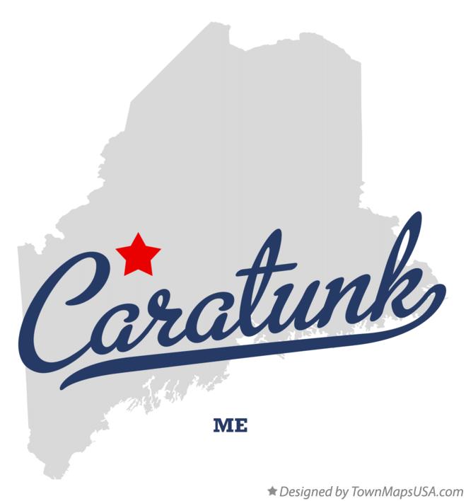 Map of Caratunk Maine ME